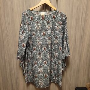 William Morris & Co. X H&M Shift Tunic Dress With Bell Sleeves RARE💐